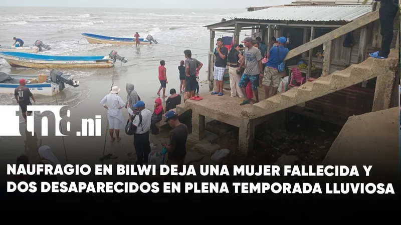 Tragedia en Bilwi: madre muere y niños desaparecen tras naufragio