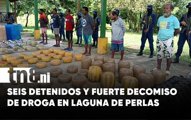 Golpe al narcotráfico en Caribe Sur: incautan más de 100 bultos de marihuana