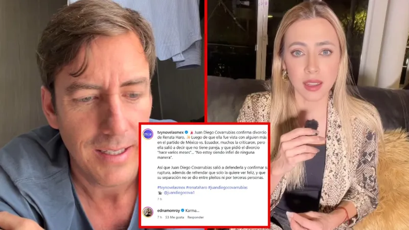 Edna Monroy hace nueva acusación contra su ex Juan Diego Covarrubias: “Su divorcio con Renata Haro es karma”