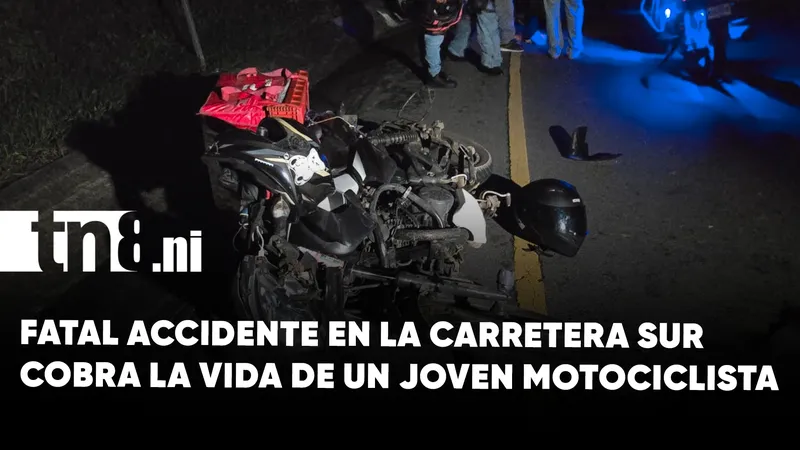 Joven muere en violenta colisión entre dos motocicletas en la carretera Sur