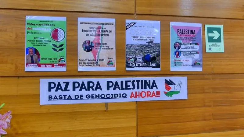 Pucón por Palestina denuncia en Chile el genocidio del pueblo palestino