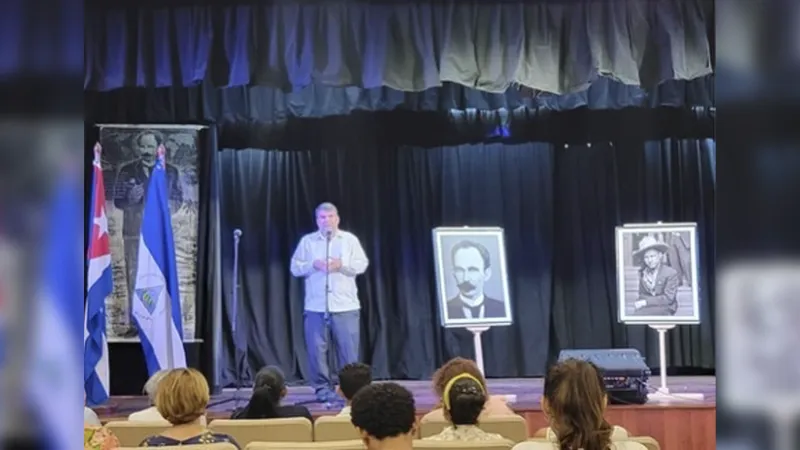 Destacan legado de Sandino, Martí y Fidel durante conmemoración en Cuba