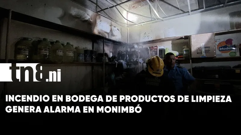 Conato de incendio en bodega de productos de limpieza moviliza a Bomberos Unidos en...