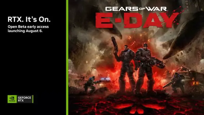 Gears of War: E-Day con DLSS,