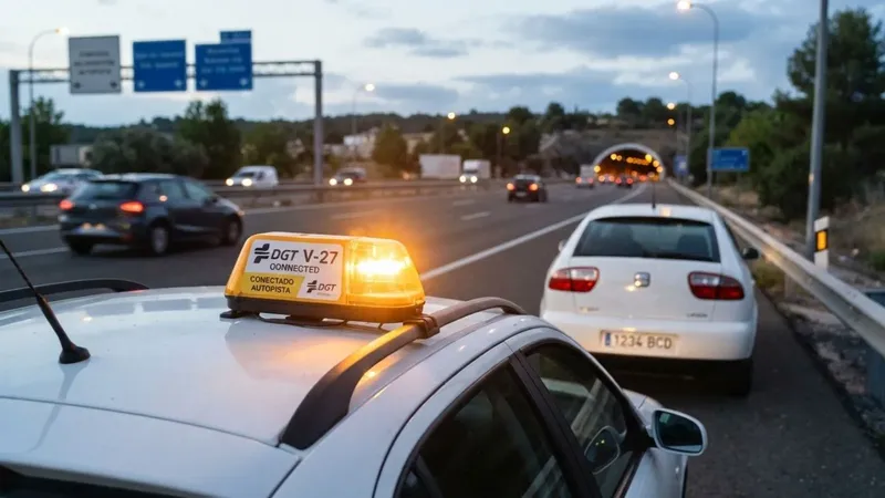 Experto en mecánica y seguridad, sobre la nueva baliza V27 de la DGT: “Cuando se acerca un peligro…”
