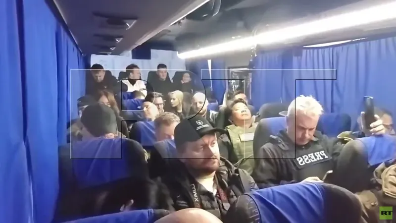 PRIMERAS IMÁGENES del convoy humanitario que se dirige a Alioshki