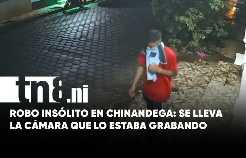Chinandega: Robó una cámara de más de C$13 mil y ella misma lo grabó