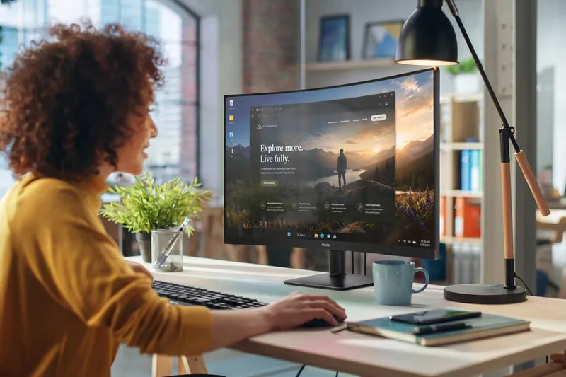 Ya son oficiales: Philips presenta sus nuevos monitores curvos para trabajar y jugar con tasa de refresco de hasta 144 Hz
