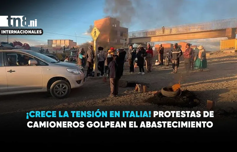 Italia bajo presión: bloqueos complican el suministro de alimentos y combustible