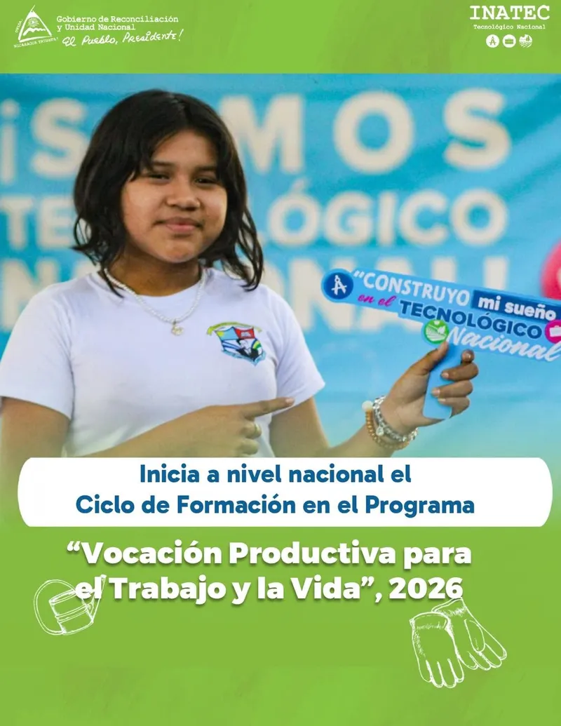 Inauguran el programa "Vocación Productiva para el Trabajo y la Vida 2026"