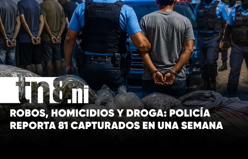 Capturan a 81 «piches» por diferentes delitos en toda Nicaragua