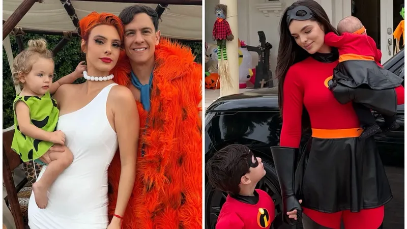 ¡Pura ternura! Los famosos y sus hijos conquistan Halloween con sus disfraces