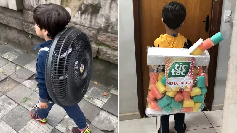 FOTOS, VIDEOS: La curiosa tradición que convierte mochilas infantiles en insólitos objetos de arte