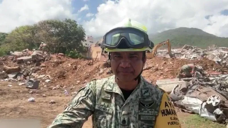 "Es moralmente impactante": Ejército mexicano apoya en las labores de rescate tras sismos en Venezuela