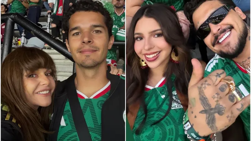 Ángela Aguilar, Nodal, Itatí Cantoral, Belinda y más famosos apoyan a México en un juego decisivo en el Mundial 2026