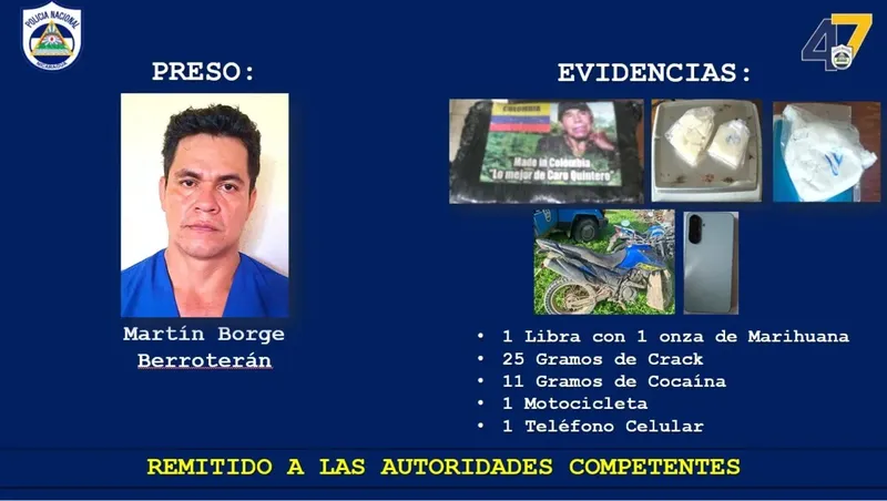 Capturan a hombre con drogas en El Castillo, Río San Juan