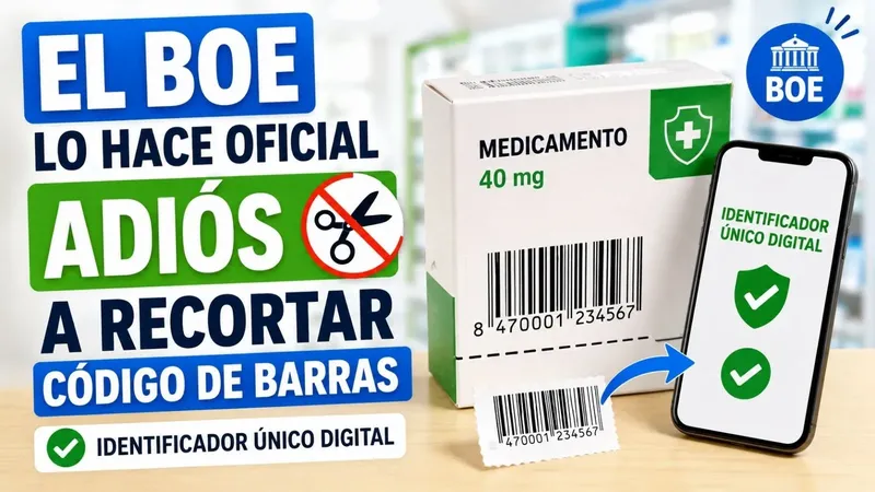 El BOE lo hace oficial: Las farmacias podrán dejar de recortar el código de barras de los medicamentos