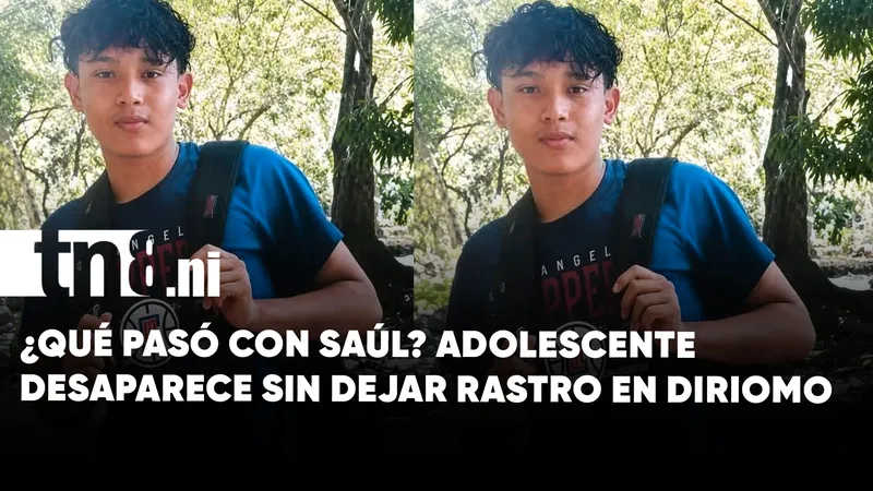 ¿Dónde está Saúl? Buscan a joven desaparecido en Diriomo