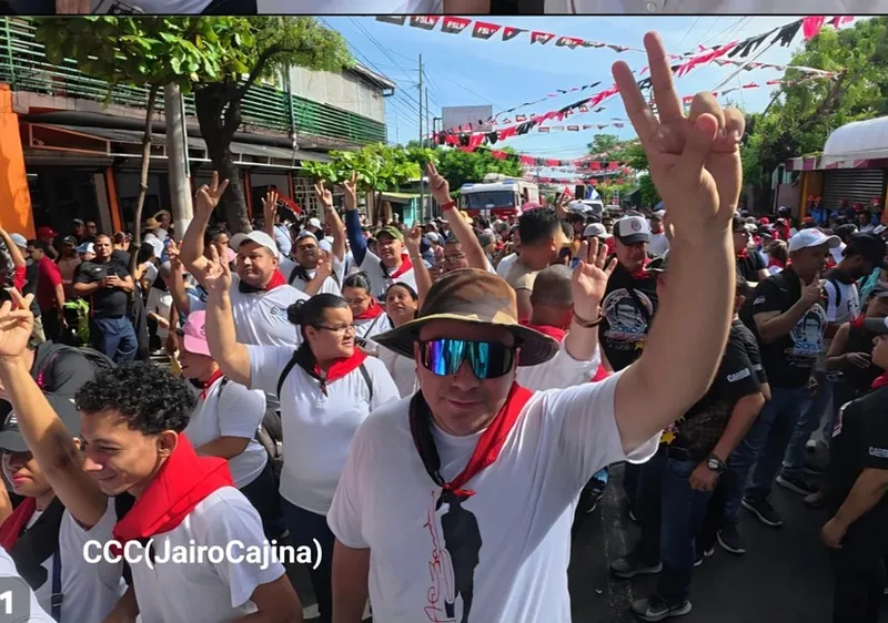 Militancia sandinista conmemora el 47 aniversario del Repliegue a El Vapor