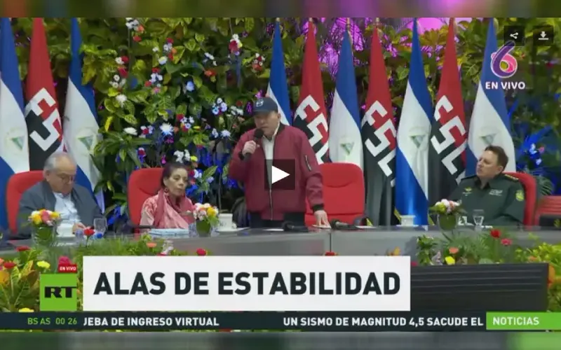 Nicaragua celebra 47.° aniversario de su Fuerza Aérea con acto encabezado por copresidentes