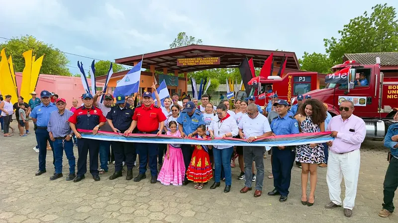 Nueva estación de bomberos fortalece la seguridad y atención de emergencias en El Timal, Tipitapa