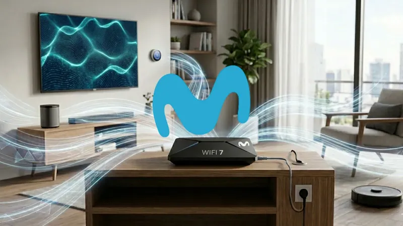 No necesitas tener cobertura de fibra de 10 Gbps para aprovechar las ventajas del router WiFi 7 de Movistar