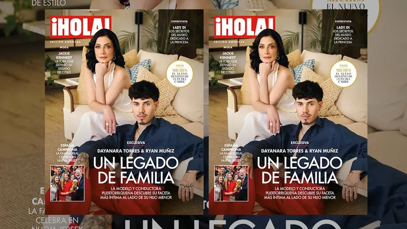 Dayanara Torres & Ryan Muñiz en la portada de ¡HOLA!: un legado de familia