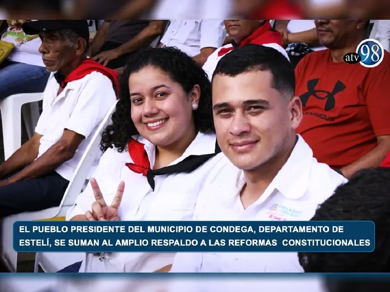 Municipio de Condega, Estelí, se suma al amplio respaldo a las Reformas Constitucionales