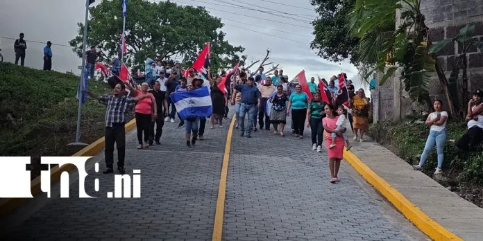 Muy Muy, Matagalpa inaugura nueva calle adoquinada y caja puente