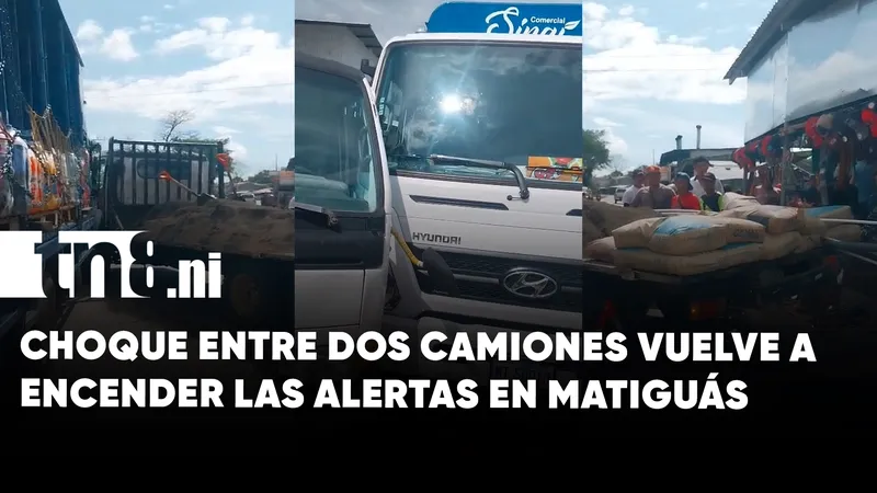 Dos camiones protagonizaron accidente de transito en Matiguás
