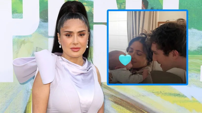 Salma Hayek se convirtió en abuela y comparte tierna foto cargando a SU PRIMER NIETO