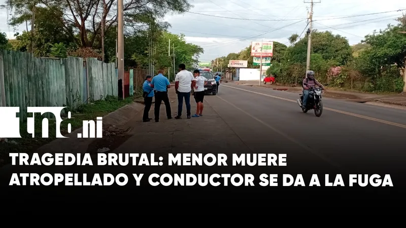 Menor pierde la vida tras ser atropellado por motociclista que huyó del lugar