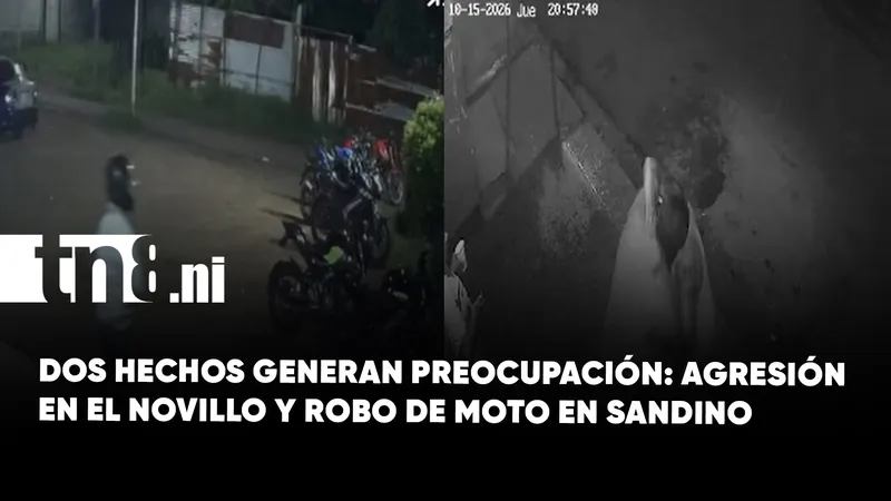 Cámaras captan robo de motocicleta en Ciudad Sandino y otro hecho violento en ...