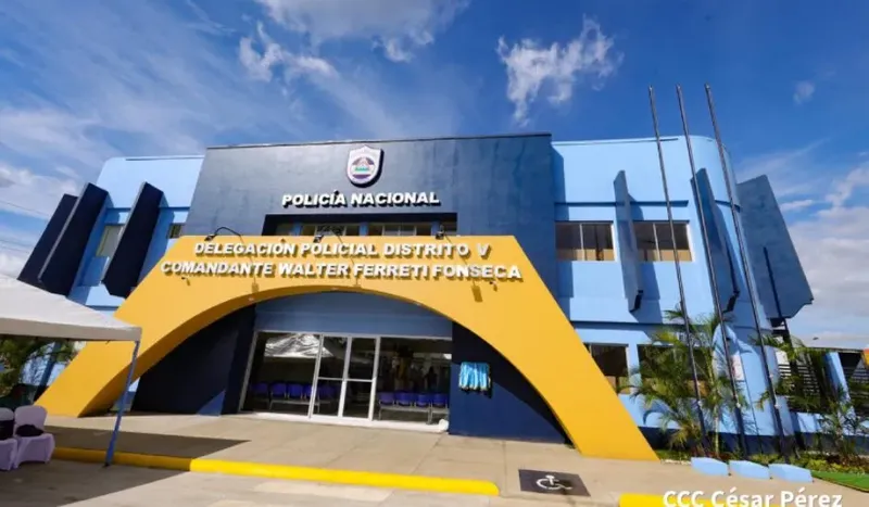 Policia Nacional inaugura renovada delegación en el Distrito V, Managua
