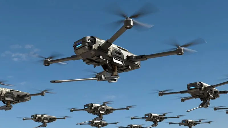 China envió un enjambre de diez drones que volaron solos por un bosque que nunca había visto: ninguno chocó ni recibió una sola orden humana