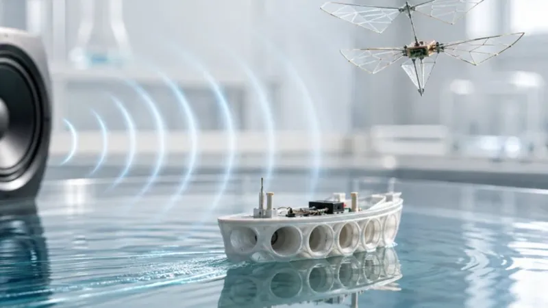 Crean microdrones que despegan sin motores gracias al ultrasonido
