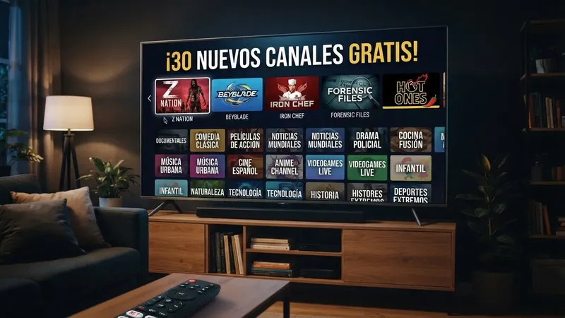 30 nuevos canales gratis llenos de series llegan a Smart TV y dispositivos Android