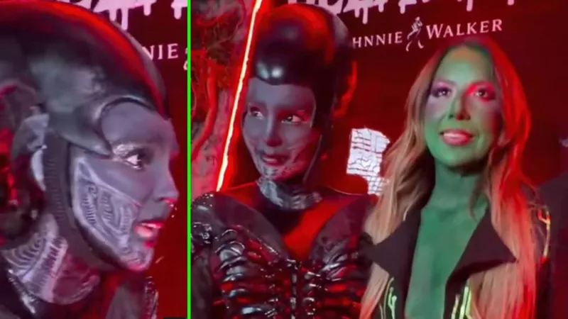 Belinda se puso a ‘hablar alienígena’ con Mafe Walker aprovechando su disfraz en pleno ‘BELIWEEN’