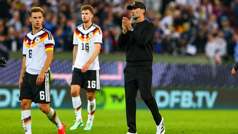 Dos partidos y Jürgen Klopp ya tiene una marca negativa con Alemania