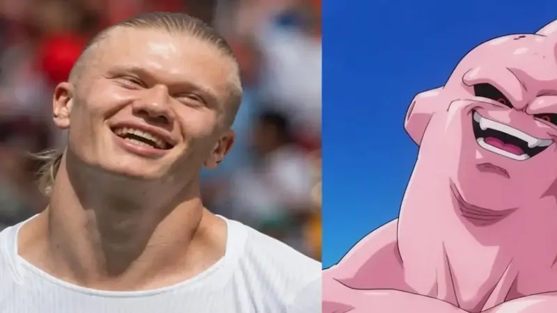 Erling Haaland reacciona a las comparaciones que le hicieron con Majin Bou, el personaje de Dragon Ball