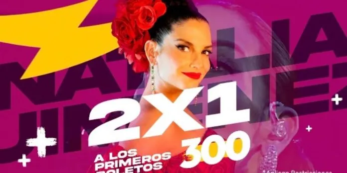 Natalia Jiménez en Nicaragua: anuncian promoción 2×1 para su concierto