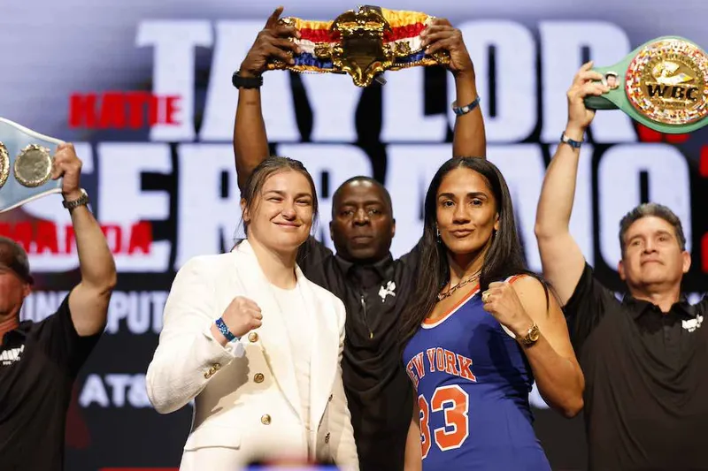 Amanda Serrano se despide de Katie Taylor antes de su última pelea