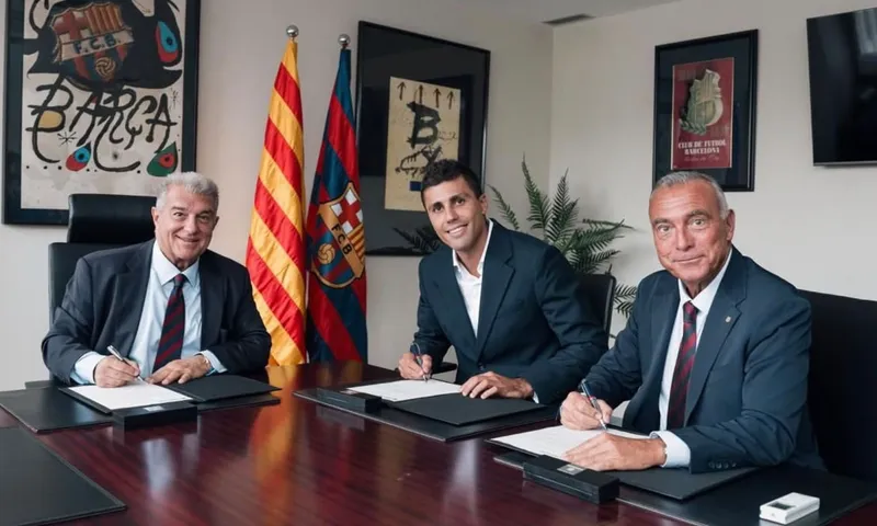 Rodri ya es jugador del Barcelona y firma hasta 2030