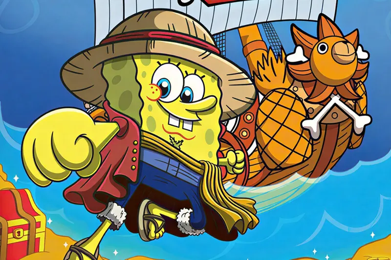 McDonald's acaba de anunciar un crossover entre Bob Esponja y One Piece. Parece una broma pero no lo es