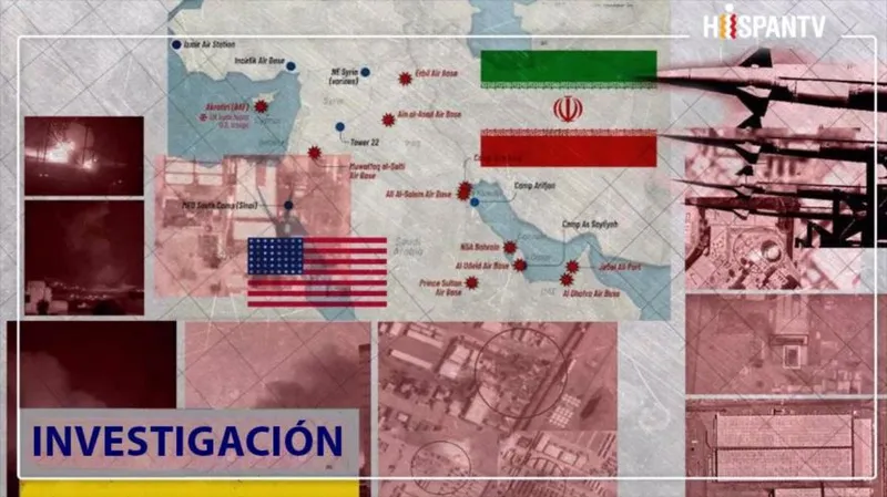 Dentro de las operaciones Nasr-2 y Saeqe de Irán contra bases y activos militares de EEUU en la región del Golfo Pérsico