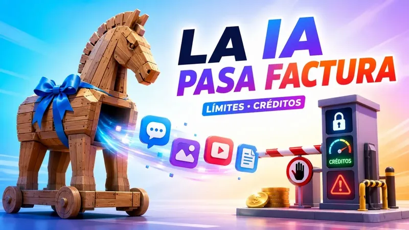 El caballo de Troya de la IA: primero nos hicieron depender de ella y ahora empiezan los límites, créditos y subidas de precio