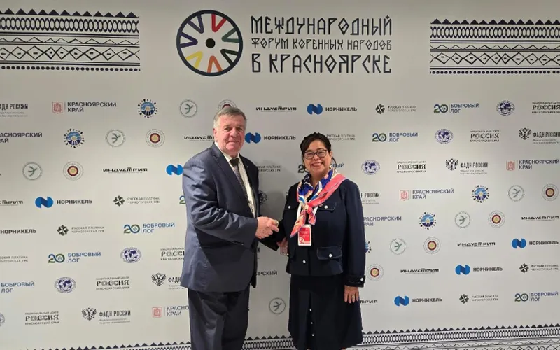 En Foro de Pueblos Indígenas, Krasnoyarsk-Rusia