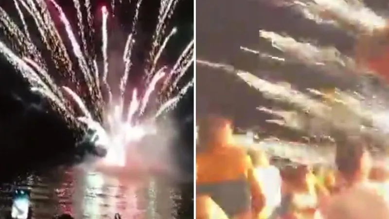 Fuegos artificiales impactan contra el público y dejan decenas de heridos en España