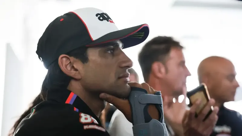 Jorge Martín no seguirá en el GP de Malasia por culpa del dolor