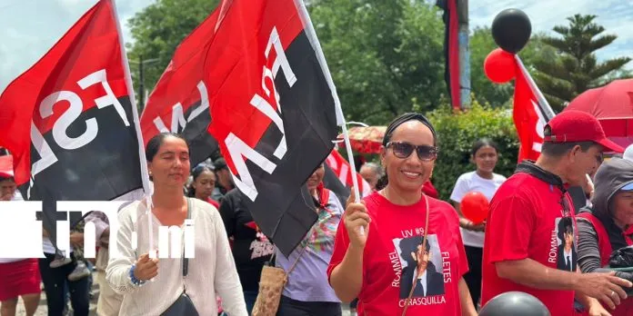 Nandaime se desborda en caminata para conmemorar el 47 aniversario de la Revolución Popular...